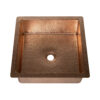 15" Square Hammered Copper Sink