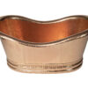 30" Oval Tub Shaped Hammered Copper Cooler