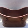 66" Farmhouse Hammered Copper Bathtub with Rings